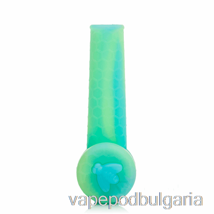 Vape Bulgaria Stratus Trio силиконова тръба Aqua Glow (uv синьо / Uv зелено)